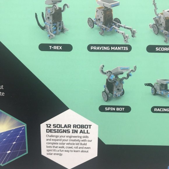 Discovery Children Mindblown STEM 12-in-1 Solar Robot Creation 197-Piece Kit - Picture 6 of 12